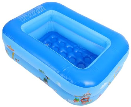 UPKOCH 1 Piscine Gonflable Carrée De Taille De Jeu Flotteurs De Sable Piscine d'eau pour Enfants Piscine De Pêche