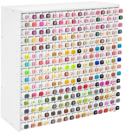 mumisuto Slots Marker Pen Storage, Art Marker Storage Rack, Universal Marker Organiser for Home Classroom Office (240 slots)