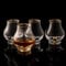 DUJUST 【Neues Design 2025】 Whiskygläser 4er Set (205 ml), Kurvenreich Whiskey Gläser mit 24K Blattgoldflocken, luxuriöse Snifter glas für Brandy/Cognac/Bourbon/Tequila/Scotch, BPA-frei und bleifrei