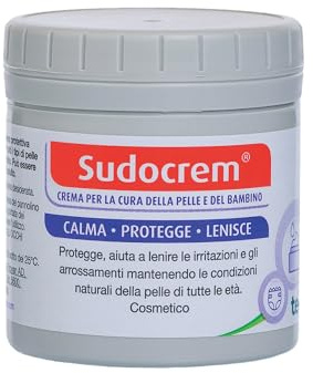 Sudocrem Pasta Lenitiva Neonato Protettiva, Pasta Cambio Pannolino che Idrata e Rigenera la pelle, Crema per Bambini Irritazione Pannolino 125 gr