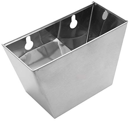 predolo Kronkorken Fänger Sammelbox Und Wandbehälter als Zubehör für Flaschenöffner aus Edelstahl zur Einfachen Montage für Küche Und Terrasse, Silber