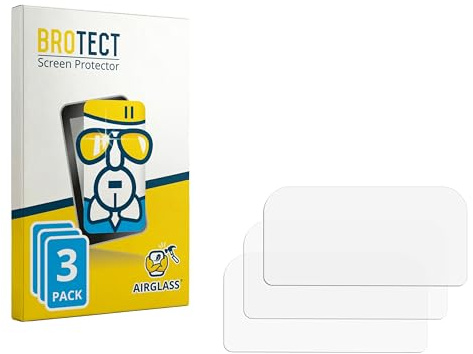 BROTECT Schutzglas für Casio Vintage Edgy CA-500 | 3 Stück Transparenter Displayschutz Made in Germany Schutzfolie Panzer Folie Glas 9H Anti-Fingerprint Einfache Montage Clear