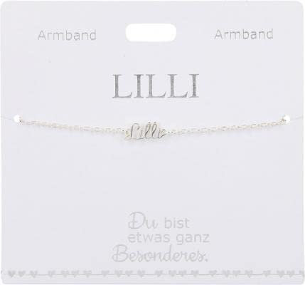 Kinderarmband - Versilbertes Armband mit Namen Lilli