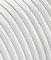 Câble électrique rond/rond avec revêtement en tissu. Couleur : blanc. Section 2 x 0,75 (10 mètres)