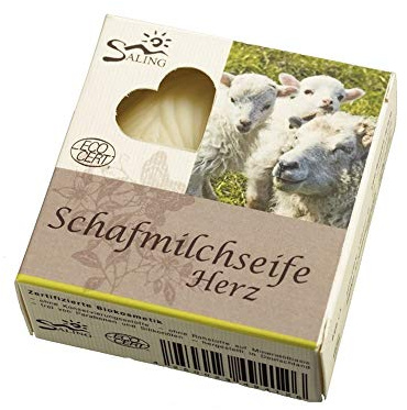 Schafmilchseife Herz in der Faltschachtel 1 x 65 g