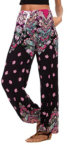 Urban GoCo Damen Haremshose Boho Hippie Hose (S, #10)