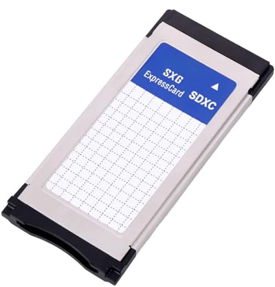 Pxyelec 1 × SD auf Camcorder SXS Pro Kartenleser Expresscard Adapter Halter Unterstützung 128 GB SDHC SDXC-Karte