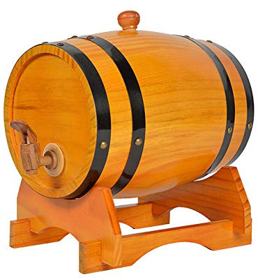PENGXIN Eichenfass Weinfass Holzfass Braute Weinhaushaltlager, Whiskyfass FüR Whisky Oder Wein, （3L—20L）