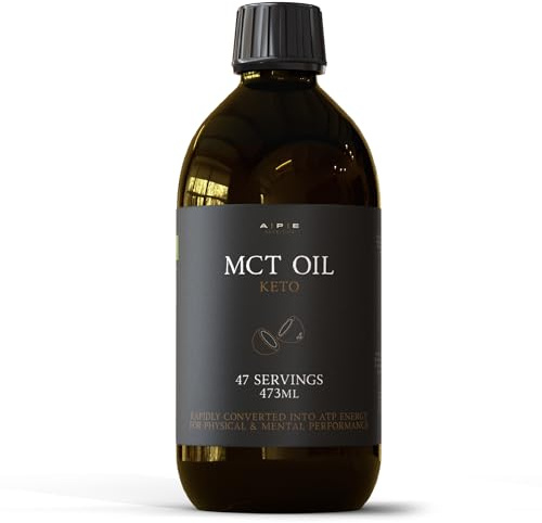 APE Nutrition Organic MCT Oil, C8 & C10, Keto Bulletproof Coffee | Boosts Ketones & Focus - 100% Coconut-Derived, Vegan