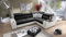 All4All Ecksofa mit Schlaffunktion Plato 282x205 cm - Sofa mit Bettkasten - Schlafsofa L-Form - Eckcouch - für 4 Personen - Wohnzimmer - Seite rechts - Schwarz 26