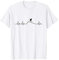 Ski Herzschlag Heartbeat EKG Puls Skifahrer Herzfrequenz T-Shirt