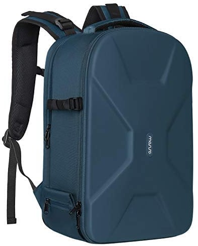 MOSISO Camera Backpack, DSLR/SLR/Mirrorless Photography Camera Bag 15-16 inch Waterproof Hardshell Case with Tripod Holder&Laptop Compartment Compatible with Canon/Nikon/Sony, Deep Teal