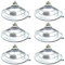 Forma Del Gradino 6 cm Di Diametro Grande PVC Trasparente Vite Filettata M5 Gancio Per Ventosa,Con Nut,6 pezzi/Confezione,Consiglia(M 5 x 6 D 6 CM)