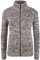 OXMO OXPhenix Damen Strickjacke Grobstrick Cardigan Strickcardigan mit Stehkragen Reißverschluss 100% Baumwolle Regular fit, Größe:XS, Farbe:Coffee BEA (795973)