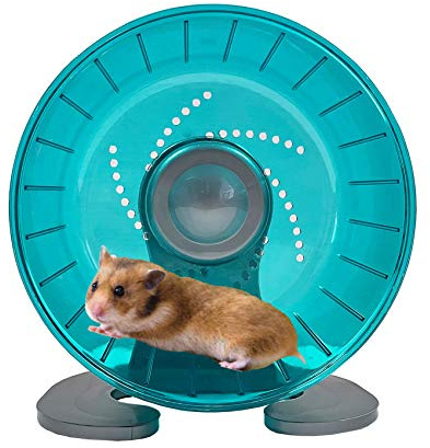 Petest Hamster Exercise Wheel, Silent Spinner Hamster Running Wheels, Diameter 6.7 inch, Green