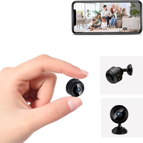 THEXLY Mini Kamera WiFi HD 1080p WLAN - Mini kleine Camera live übertragung Handy (V. 2024 Black)