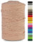 Netuno 1x Makramee Garn Lachs 5 mm 100 m Baumwollkordel mit Baumwollkern Textilgarn Kordelband Naturgarn Naturbaumwolle Garn für Makramee Baumwollgarn Dekoschnur farbig Cotton Cord Macrame
