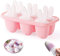 Moldes Helados, Moldes para Helados Caseros, Poleras Helado Bebe, Moldes Polos Niños, Ice Cream Mold, Ice Lolly Moulds, Molde para Hacer Helados Caseros (Rosado-1)