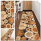 KCYXSMAX Teppich Läufer Flur rutschfest Küchen Teppich 70 * 300cm Weich Polyester Lange Küchenläufer für Korridor Schlafzimmer Wohnzimmer Geometrisches Waschbar Meterware Anpassbar-3D Holzkorn