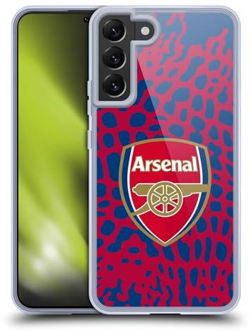 Head Case Designs Offizielle Arsenal FC Tier Logos Soft Gel Handyhülle Hülle kompatibel mit Samsung Galaxy S22+ 5G
