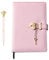CIOUYAOS Heart Shaped diary with Lock and Diamond Pen, Journal Notebook with Key for Women, Secret Diary for Girls, Waterproof Pink Pu Leather Cover A5 Size Notepad, 240 Pages Thick Lined Note Book