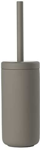 Zone Denmark Ume Toilettenbürste, WC Bürste, Klobürste in Schönem Dänischem Design, aus Steinzeug mit Soft Touch-Beschichtung, Durchm. 10 cm, Höhe 38,7 cm, Taupe