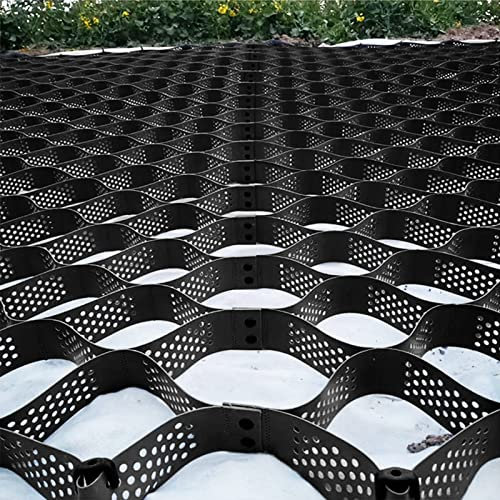Stabilisateur de Gravier Grille De Sol Geo Grid En Polyéthylène, Grille De Sol Très Résistante Pour Le Jardin, La Cour, Le Garage, L'allée Et Le Passage De Camions Légers, 2 Pouces D'épaisseur ( Color