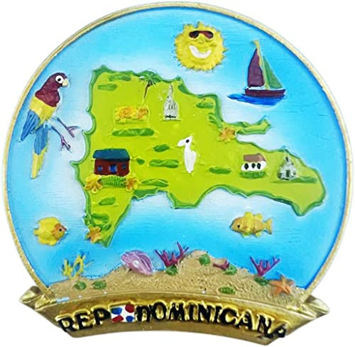 Die Dominikanische Republik Karibik Meer Magnet Kühlschrank Kühlschrank Magnet Dekoration Aufkleber Souvenir Harz Handwerk Küche Whiteboard