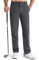 Libin Golf Trousers for Men Slim Fit Chinos Pants 30 Stretch Quick Dry Lightweight Business Casual Pants for Men Comfy Waterproof Iron Grey 38W x 30L