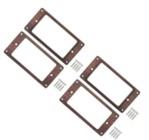 Gitarren-Teile 4 Stück E-Gitarren Holz Humbucker Gitarre Pickup Rahmen Pickup Montagering