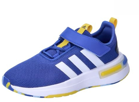 Adidas Unisex Kinder Racer TR23 Hook and Loop Shoes Kids, Team royal Blue/White/Yellow, 30 EU