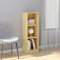 QZZCED Dekoratives Regal Wohnzimmerregal Bücherschrank Büro-Bücherregal Bücherregal/Raumteiler 36x33x110 cm Massivholz Kiefer für Arbeitszimmer, Schlafzimmer, Wohnzimmer