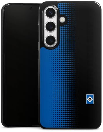 Slim Case extra dünn kompatibel mit Samsung Galaxy S24 Silikon Handyhülle schwarz Hülle HSV transparent Logo