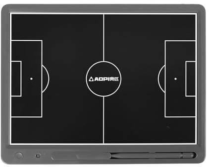 15/20 Elektronisches Taktiktafel Fußball/Basketball Löschbar Coaching Board, LCD Coaches Taktiktafel Digital mit Aktualisiert Flexiblem Bildschirm, Basket Coaching Board für Schiedsrichter & Trainer