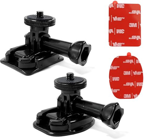 Flexible Adhesive Mount for Insta 360 ACE Pro ONE X3 X2 X RS R GO 3 2, Helmet Sticky Mounts Buckle Mount Screw Accessory Kit Compatible with GoPro Hero 12 Max Session and DJI Osmo Action Cameras