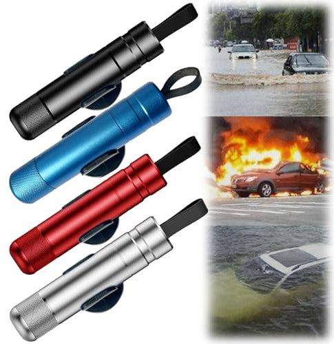 Safe Hammer, Safe Hammer Car Window Breaker, Multi-Functional Car Escape Tools Safehammer (4pcs)
