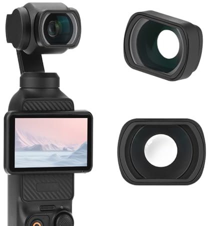 LiLiTok OSMO Pocket 3 Klassisches Makro-Objektiv Filter, 10x Super Makrofotografie, Magnetische Schnittstelle, Schwarz, Aluminium & Optisches Glas