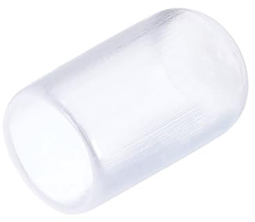 QUARKZMAN 25Pcs Embouts en Caoutchouc de 7mm de Diamètre Intérieur en PVC Vinyle, Embouts Ronds de Protection pour Vis et Filetages, Transparents