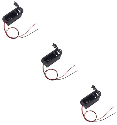 Angoily 3 Pièces Porte-Piles Guitare 9v micros ampli Instrument boitier Pile 9 Volts bacs Guitare Basse Guitares Cas de Support de Batterie de Guitare boîtier de Support de Batterie