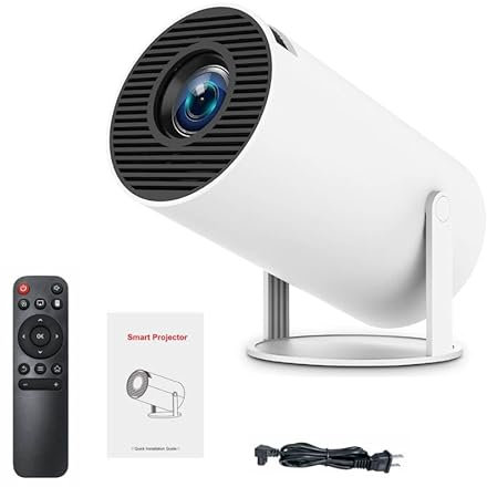 CineMaster Pro 4K Smart Movie Projector - Transform Any Room into a Home Theater, Ultra HD Cine master Pro Smart HD Projector with WiFi and Bluetooth, Ideal for Movies, Gaming (A)