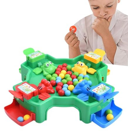 Jeux de société pour adolescents, jeu Hungry Frog | Jeux de grenouille affamée de bureau | Jouet de table préscolaire, jeu de réflexes rapides intenses, jouet d'entraînement de motricité Fine pour gar