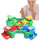 Jeux de société pour adolescents, jeu Hungry Frog | Jeux de grenouille affamée de bureau | Jouet de table préscolaire, jeu de réflexes rapides intenses, jouet d'entraînement de motricité Fine pour gar