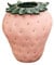 Erdbeervase, Keramik -Erdbeer -Topf, Funky Erdbeer -Pflanzer -Topf mit abnehmbarem Blatt, dekorative einzigartige Blumenvase für Gartendekoration für Heimbüro.