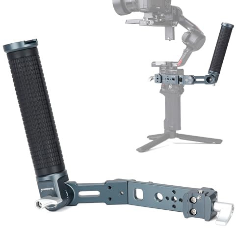 Koolehaoda Mango de cardán ajustable para DJI RS 4, RS 4 Pro, RS 3 Mini, RS 3, RS 3 Pro, RS 2, RSC 2, estabilizador de cardán RSC 2, rica expansión para disparos de ángulo bajo, carga 5 kg. KQ1099