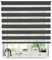 Tom'Shop® Doppelrollo DuoRollo [Schwarz, 150cm x 150 cm] Duo Rollos für Fenster Schrauben mit Bohren mit Schrauben Fensterabdeckung Fensterrollo leichte Montage