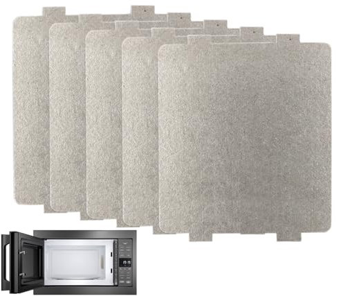 5 Pcs Plaque Mica Micro Ondes,9.9 x10.8cm Universelle Plaque Mica,Micro Ondes Mica Feuille,Universelle Pour Accessoires pour Micro-Ondes,Remplacement Mica Plaques Pour Four à Micro-Ondes