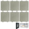 6 piezas placa de mica para horno microondas, 99 x 118 mm, placas de mica universales para microondas, accesorios para horno microondas, protección de mica para horno microondas