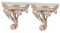IMIKEYA 2st Europäische Einfache Hintergrundwanddekoration Dreidimensionale Kreative Wandbehang Wandregal Wanddekoration (nx0017c (Gold) Wand Nachttisch Großes Schwebendes Regal Ecke Harz