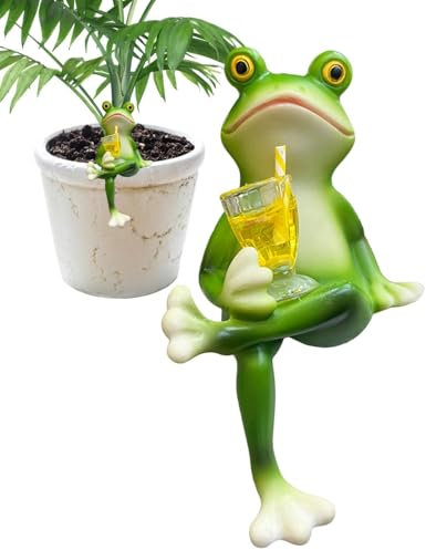 maceta abrazador, s estatua para maceta, Linda maceta Hugger resina plantador maceta colgante, Creativo escalada Figura Animal Garden Decor para balcón y jardín