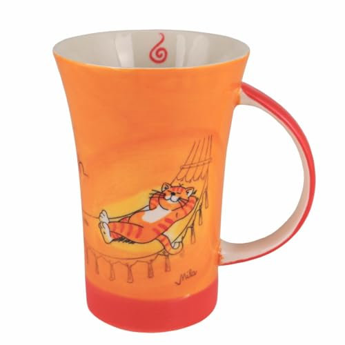 440s Mila Keramik-Becher Coffee Pot Oommh Katze Ruhepause | MI-82306